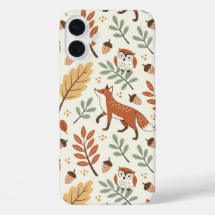 Elegant Scandinavian Fall Pattern iPhone 16 Plus Case