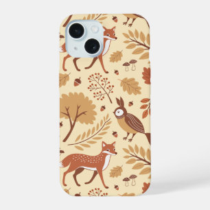 Elegant Scandinavian Fall Pattern iPhone 15 Case