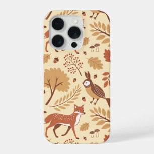 Elegant Scandinavian Fall Pattern iPhone 15 Pro Case