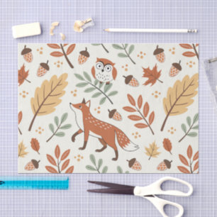 Elegant Scandinavian Fall Pattern Tissue Paper