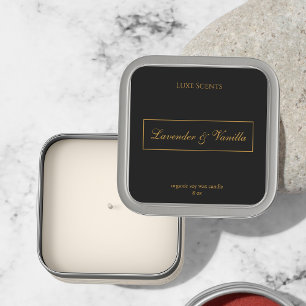 Elegant Scented Candle Square label 