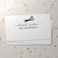 Elegant Scissors Hair Stylist Next Appointment