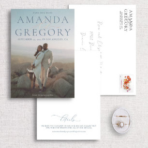 Elegant Script And Serif Modern Foil Save the Date