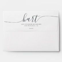 Elegant Script and Serif Return Address