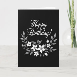 Elegant Script Birthday Card