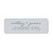 Elegant Script Blue Wedding Return Address