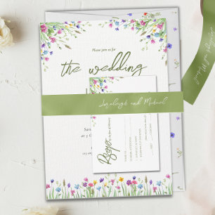Elegant Script Bride Groom Names green Satin Ribbon