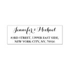 Elegant Script Bride Groom Weddings Return Address