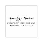 Elegant Script Bride Groom Weddings Return Address
