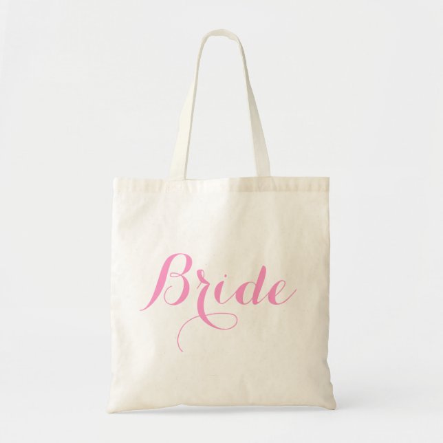 Elegant Script Bride Tote (Front)