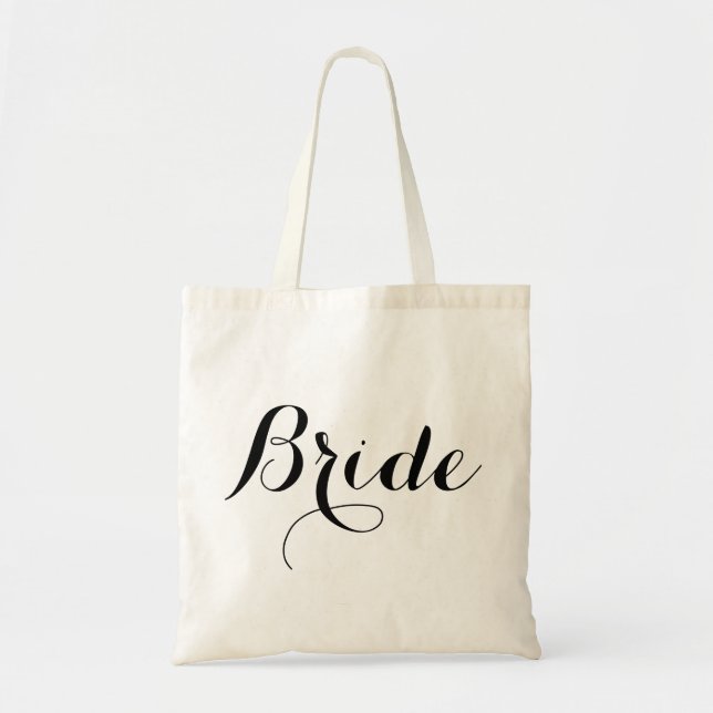 Elegant Script Bride Tote (Front)