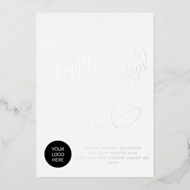 Elegant script business corporate custom logo (Front)