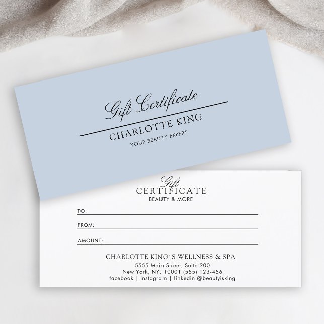 Elegant Script | Business Gift Certificate (Creator Uploaded)