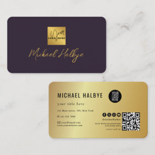 Elegant Script Calligraphy Modern LogoProfessional Business Card
