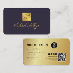 Elegant Script Calligraphy Modern LogoProfessional Business Card