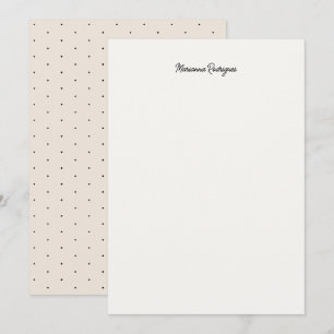 Elegant Script Chic Monogrammed Card