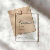 Elegant Script Christmas Dinner