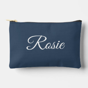 Elegant Script Custom Name Personalised Gift Accessory Pouch