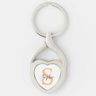 Elegant Script Custom Name Personalised Gift Key Ring