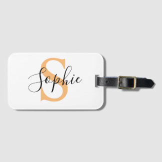 Elegant Script Custom Name Personalised Gift Luggage Tag