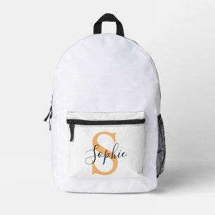 Elegant Script Custom Name Personalised Gift Printed Backpack