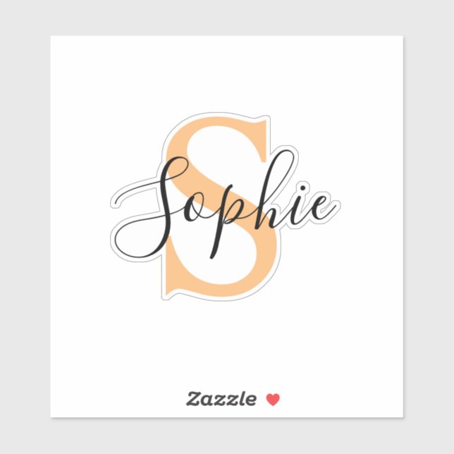 Elegant Script Custom Name Personalized Gift (Sheet)