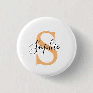 Elegant Script Custom Name Personalized Gift 3 Cm Round Badge