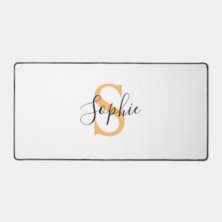 Elegant Script Custom Name Personalized Gift Desk Mat