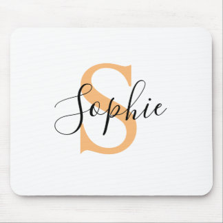 Elegant Script Custom Name Personalized Gift Mouse Pad