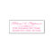 Elegant Script Custom Return Address Stamp