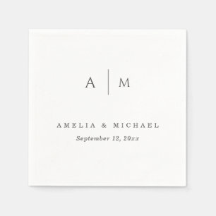 Elegant Script Custom Wedding Napkins