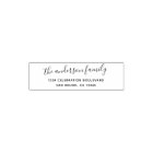 Elegant Script Family Name Holiday Return Address