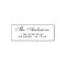 Elegant Script Family Name Return Address