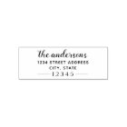 Elegant Script Family Name Return Address