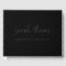 Elegant script forever in our hearts funeral black