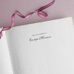 Elegant Script From The Library Of Self-inking Stamp<br><div class="desc">Elegant Script From The Library Of Self Inking Rubber Stamp that is easy to personalise. Great stamp for your books. Personalise it by replacing the placeholder text with your name. For more options such as to change the font and it's size click the "Customise it" button. *Please note that the...</div>