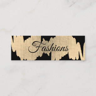 Elegant Script (gold metallic) Mini Business Card