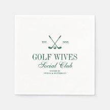 Elegant Script Golf Wives Social Club Custom