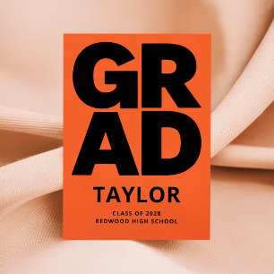 Elegant Script Graduate Simple Grad Graduation Announcement
