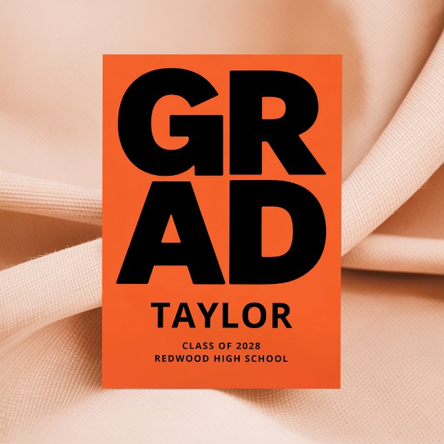 Elegant Script Graduate Simple Grad Graduation Announcement (Creator Uploaded)