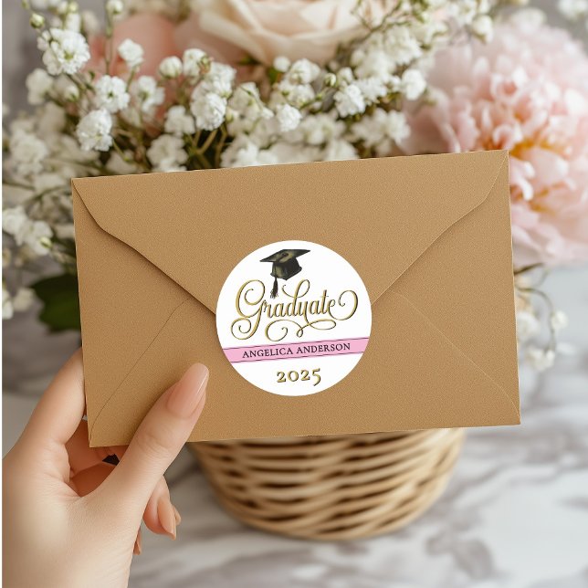 Elegant Script Graduation Sticker (Creator Uploaded)