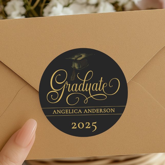 Elegant Script Graduation Sticker (Creator Uploaded)