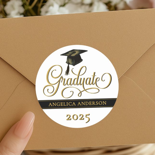 Elegant Script Graduation Sticker (Creator Uploaded)