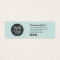 Elegant script handwriting thank you mint green