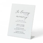 Elegant Script In Loving Memory Wedding Memorial