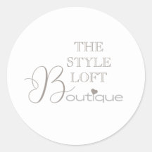 Elegant Script Initial Boutique Shop Branding