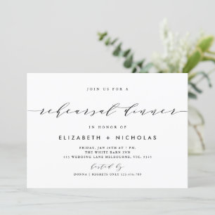 Elegant script  invitation