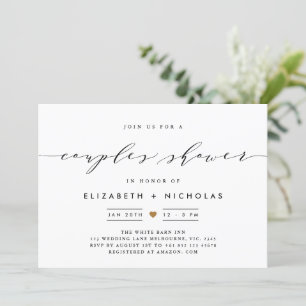 Elegant script  invitation