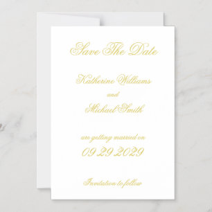 Elegant Script Island Citrus Wedding Save The Date Magnetic Invitation