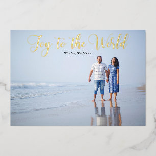 Elegant Script Joy to the World Personalised